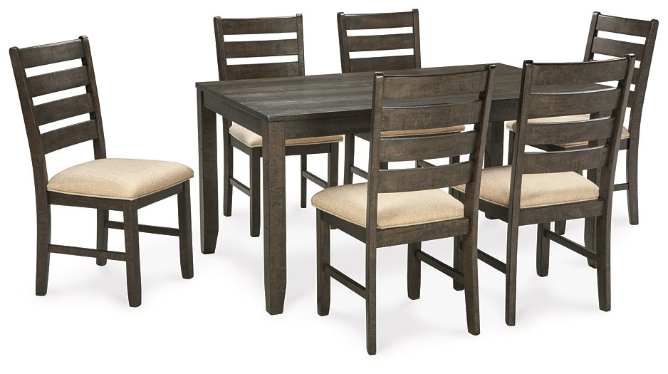 Rokane Dining Table and Chairs (Set of 7) - Premium Dining Table from Ashley Furniture - Just $643.55! Shop now at Furniture Wholesale Plus  We are the best furniture store in Nashville, Hendersonville, Goodlettsville, Madison, Antioch, Mount Juliet, Lebanon, Gallatin, Springfield, Murfreesboro, Franklin, Brentwood