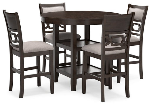 Langwest Counter Height Dining Table and 4 Barstools (Set of 5) - Premium Counter Height Table from Ashley Furniture - Just $522.89! Shop now at Furniture Wholesale Plus  We are the best furniture store in Nashville, Hendersonville, Goodlettsville, Madison, Antioch, Mount Juliet, Lebanon, Gallatin, Springfield, Murfreesboro, Franklin, Brentwood