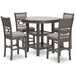 Wrenning Counter Height Dining Table and 4 Barstools (Set of 5) - Premium Counter Height Table from Ashley Furniture - Just $522.89! Shop now at Furniture Wholesale Plus  We are the best furniture store in Nashville, Hendersonville, Goodlettsville, Madison, Antioch, Mount Juliet, Lebanon, Gallatin, Springfield, Murfreesboro, Franklin, Brentwood
