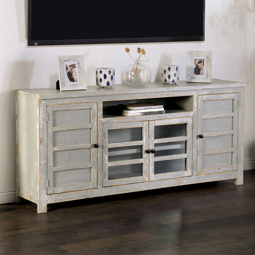 TEDRA TV Console, Weathered Gray - Premium TV Stand from FOA East - Just $1146.60! Shop now at Furniture Wholesale Plus  We are the best furniture store in Nashville, Hendersonville, Goodlettsville, Madison, Antioch, Mount Juliet, Lebanon, Gallatin, Springfield, Murfreesboro, Franklin, Brentwood