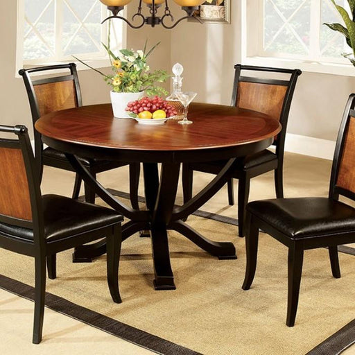 Salida I Espresso/Black Round Dining Table - Premium Dining Table from FOA East - Just $323.70! Shop now at Furniture Wholesale Plus  We are the best furniture store in Nashville, Hendersonville, Goodlettsville, Madison, Antioch, Mount Juliet, Lebanon, Gallatin, Springfield, Murfreesboro, Franklin, Brentwood