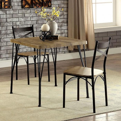 SLINGSBURY Gray/Dark Bronze 3 Pc. 29" Dining Table Set, Gray - Premium Dining Room Set from FOA East - Just $185.25! Shop now at Furniture Wholesale Plus  We are the best furniture store in Nashville, Hendersonville, Goodlettsville, Madison, Antioch, Mount Juliet, Lebanon, Gallatin, Springfield, Murfreesboro, Franklin, Brentwood