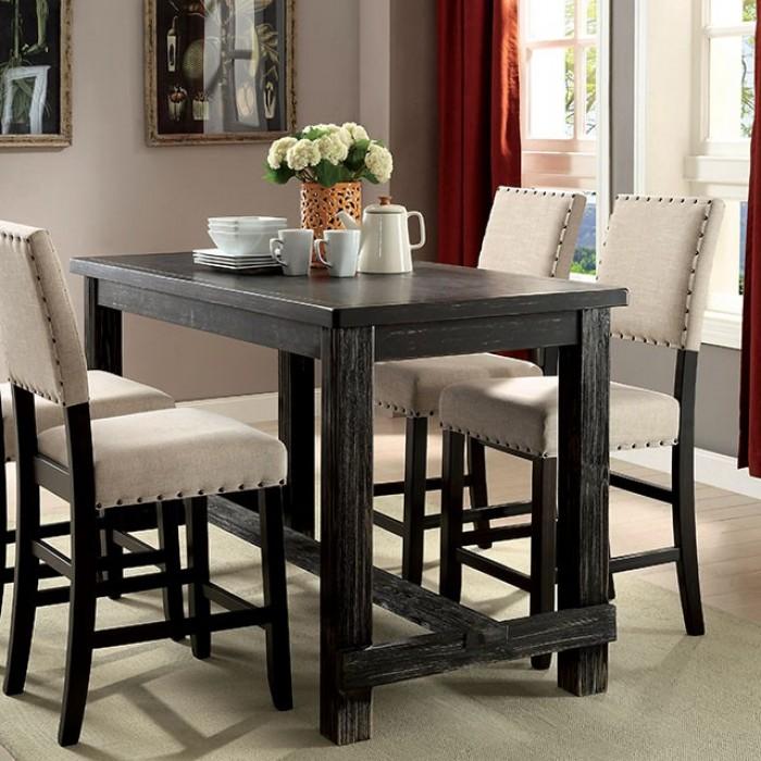Sania III Antique Black 60" Counter Ht. Table - Premium Dining Table from FOA East - Just $464.10! Shop now at Furniture Wholesale Plus  We are the best furniture store in Nashville, Hendersonville, Goodlettsville, Madison, Antioch, Mount Juliet, Lebanon, Gallatin, Springfield, Murfreesboro, Franklin, Brentwood