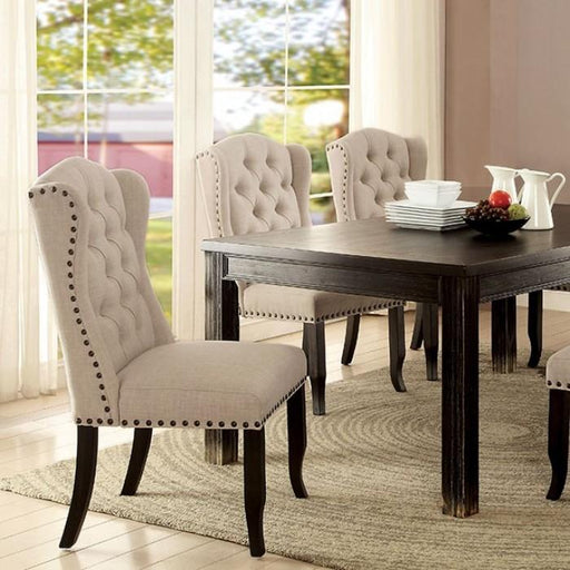 Sania I Antique Black 72" Dining Table - Premium Dining Table from FOA East - Just $489.45! Shop now at Furniture Wholesale Plus  We are the best furniture store in Nashville, Hendersonville, Goodlettsville, Madison, Antioch, Mount Juliet, Lebanon, Gallatin, Springfield, Murfreesboro, Franklin, Brentwood