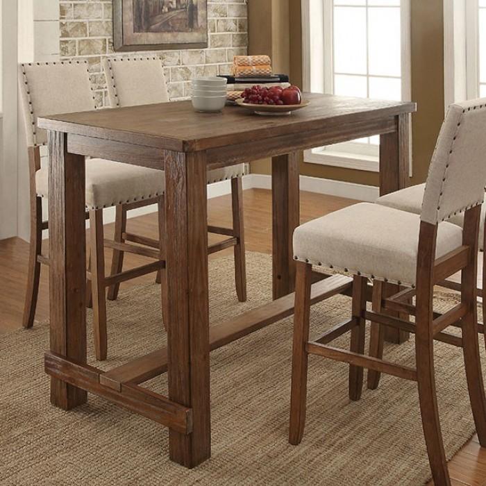 SANIA Natural Tone Bar Ht. Table - Premium Dining Table from FOA East - Just $489.45! Shop now at Furniture Wholesale Plus  We are the best furniture store in Nashville, Hendersonville, Goodlettsville, Madison, Antioch, Mount Juliet, Lebanon, Gallatin, Springfield, Murfreesboro, Franklin, Brentwood