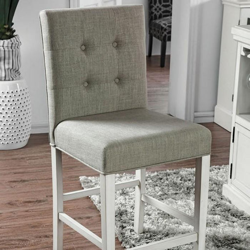 Sutton Antique White Counter Ht. Chair (2/CTN) - Premium Dining Chair from FOA East - Just $329.55! Shop now at Furniture Wholesale Plus  We are the best furniture store in Nashville, Hendersonville, Goodlettsville, Madison, Antioch, Mount Juliet, Lebanon, Gallatin, Springfield, Murfreesboro, Franklin, Brentwood