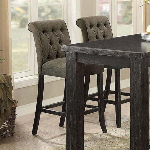 Sania III Gray/Antique Black Bar. Chair, Gray (2/CTN) - Premium Dining Chair from FOA East - Just $351! Shop now at Furniture Wholesale Plus  We are the best furniture store in Nashville, Hendersonville, Goodlettsville, Madison, Antioch, Mount Juliet, Lebanon, Gallatin, Springfield, Murfreesboro, Franklin, Brentwood