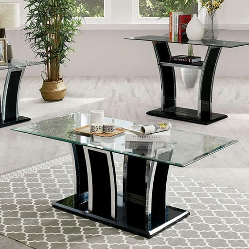 Staten Glossy Black/Chrome Coffee Table - Premium Coffee Table from FOA East - Just $374.40! Shop now at Furniture Wholesale Plus  We are the best furniture store in Nashville, Hendersonville, Goodlettsville, Madison, Antioch, Mount Juliet, Lebanon, Gallatin, Springfield, Murfreesboro, Franklin, Brentwood