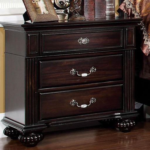 Syracuse Dark Walnut Night Stand - Premium Nightstand from FOA East - Just $351! Shop now at Furniture Wholesale Plus  We are the best furniture store in Nashville, Hendersonville, Goodlettsville, Madison, Antioch, Mount Juliet, Lebanon, Gallatin, Springfield, Murfreesboro, Franklin, Brentwood