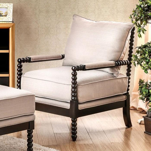 SYBIL Beige Accent Chair - Premium Accent Chair from FOA East - Just $514.80! Shop now at Furniture Wholesale Plus  We are the best furniture store in Nashville, Hendersonville, Goodlettsville, Madison, Antioch, Mount Juliet, Lebanon, Gallatin, Springfield, Murfreesboro, Franklin, Brentwood