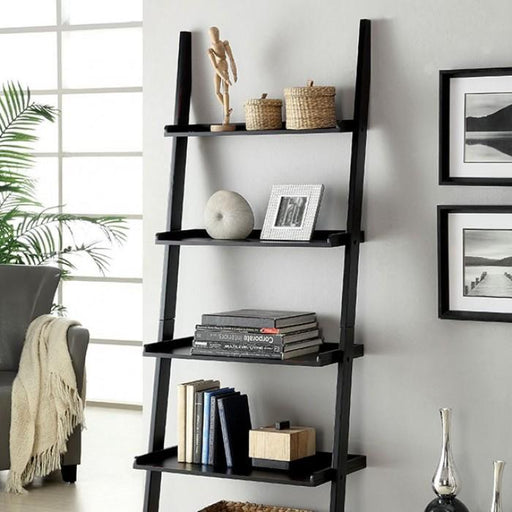 Sion Black Ladder Shelf - Premium Bookcase from FOA East - Just $115.05! Shop now at Furniture Wholesale Plus  We are the best furniture store in Nashville, Hendersonville, Goodlettsville, Madison, Antioch, Mount Juliet, Lebanon, Gallatin, Springfield, Murfreesboro, Franklin, Brentwood
