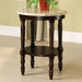 Santa Clarita Dark Cherry/Ivory Oval Stand - Premium Accent Table from FOA East - Just $163.80! Shop now at Furniture Wholesale Plus  We are the best furniture store in Nashville, Hendersonville, Goodlettsville, Madison, Antioch, Mount Juliet, Lebanon, Gallatin, Springfield, Murfreesboro, Franklin, Brentwood