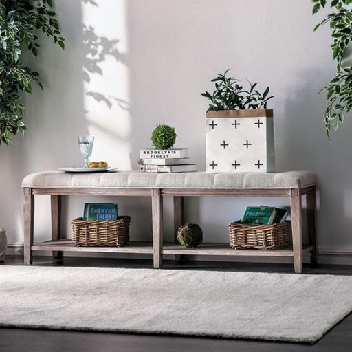 Tayah Beige Bench - Premium Bench from FOA East - Just $374.40! Shop now at Furniture Wholesale Plus  We are the best furniture store in Nashville, Hendersonville, Goodlettsville, Madison, Antioch, Mount Juliet, Lebanon, Gallatin, Springfield, Murfreesboro, Franklin, Brentwood