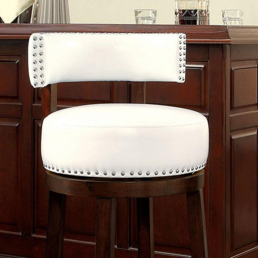 SHIRLEY Dark Oak/White 24" Bar Stool - Premium Barstool from FOA East - Just $444.60! Shop now at Furniture Wholesale Plus  We are the best furniture store in Nashville, Hendersonville, Goodlettsville, Madison, Antioch, Mount Juliet, Lebanon, Gallatin, Springfield, Murfreesboro, Franklin, Brentwood