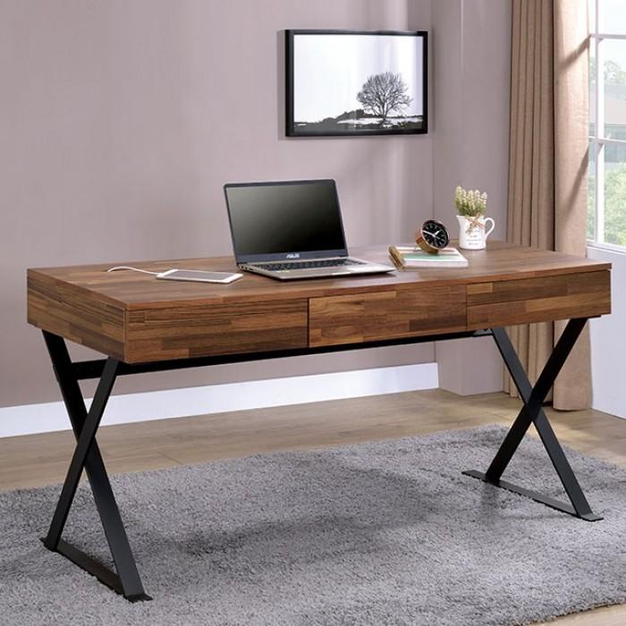 Tensed Sand Black Desk - Premium Desk from FOA East - Just $444.60! Shop now at Furniture Wholesale Plus  We are the best furniture store in Nashville, Hendersonville, Goodlettsville, Madison, Antioch, Mount Juliet, Lebanon, Gallatin, Springfield, Murfreesboro, Franklin, Brentwood