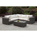 Somani Light Gray Wicker/Ivory Cushion L-Sectional + Coffee Table - Premium Outdoor Seating from FOA East - Just $2876.25! Shop now at Furniture Wholesale Plus  We are the best furniture store in Nashville, Hendersonville, Goodlettsville, Madison, Antioch, Mount Juliet, Lebanon, Gallatin, Springfield, Murfreesboro, Franklin, Brentwood