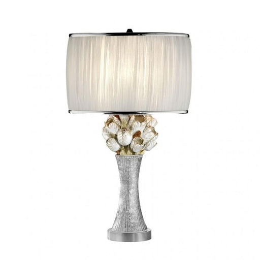 Simone White/Silver Table Lamp - Premium Table Lamp from FOA East - Just $208.65! Shop now at Furniture Wholesale Plus  We are the best furniture store in Nashville, Hendersonville, Goodlettsville, Madison, Antioch, Mount Juliet, Lebanon, Gallatin, Springfield, Murfreesboro, Franklin, Brentwood