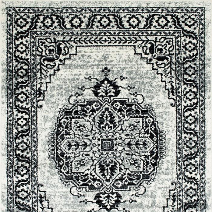 Serang Gray/Black 5' X 7' Area Rug - Premium Rug from FOA East - Just $115.05! Shop now at Furniture Wholesale Plus  We are the best furniture store in Nashville, Hendersonville, Goodlettsville, Madison, Antioch, Mount Juliet, Lebanon, Gallatin, Springfield, Murfreesboro, Franklin, Brentwood