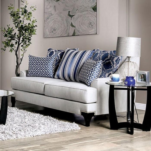 Sisseton Light Gray Love Seat - Premium Loveseat from FOA East - Just $1622.40! Shop now at Furniture Wholesale Plus  We are the best furniture store in Nashville, Hendersonville, Goodlettsville, Madison, Antioch, Mount Juliet, Lebanon, Gallatin, Springfield, Murfreesboro, Franklin, Brentwood