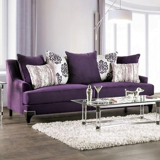 Sisseton Purple Sofa - Premium Sofa from FOA East - Just $1967.55! Shop now at Furniture Wholesale Plus  We are the best furniture store in Nashville, Hendersonville, Goodlettsville, Madison, Antioch, Mount Juliet, Lebanon, Gallatin, Springfield, Murfreesboro, Franklin, Brentwood