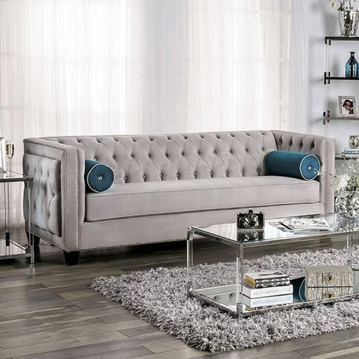 Silvan Gray Sofa - Premium Sofa from FOA East - Just $2184! Shop now at Furniture Wholesale Plus  We are the best furniture store in Nashville, Hendersonville, Goodlettsville, Madison, Antioch, Mount Juliet, Lebanon, Gallatin, Springfield, Murfreesboro, Franklin, Brentwood