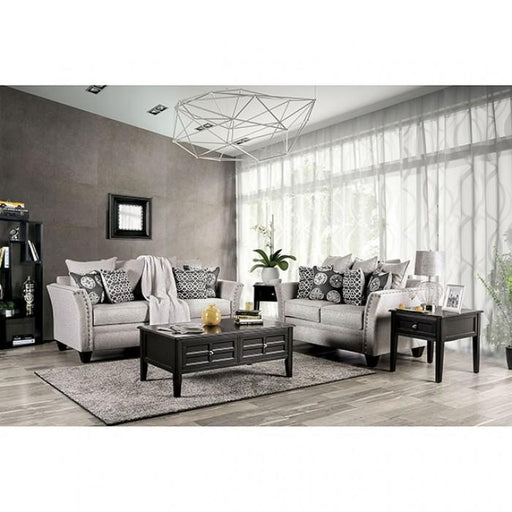 Talgarth Gray Sofa + Love Seat - Premium Living Room Set from FOA East - Just $3098.55! Shop now at Furniture Wholesale Plus  We are the best furniture store in Nashville, Hendersonville, Goodlettsville, Madison, Antioch, Mount Juliet, Lebanon, Gallatin, Springfield, Murfreesboro, Franklin, Brentwood