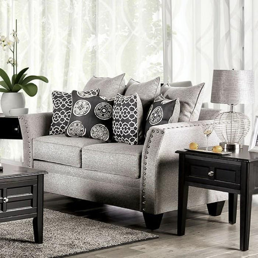 Talgarth Gray Love Seat - Premium Loveseat from FOA East - Just $1478.10! Shop now at Furniture Wholesale Plus  We are the best furniture store in Nashville, Hendersonville, Goodlettsville, Madison, Antioch, Mount Juliet, Lebanon, Gallatin, Springfield, Murfreesboro, Franklin, Brentwood