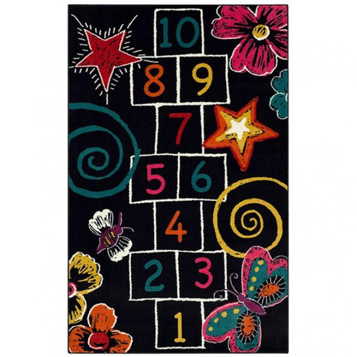 BARON 5' X 8', Area Rug, Hopscotch, Multi/Black - Premium Rug from FOA East - Just $212.55! Shop now at Furniture Wholesale Plus  We are the best furniture store in Nashville, Hendersonville, Goodlettsville, Madison, Antioch, Mount Juliet, Lebanon, Gallatin, Springfield, Murfreesboro, Franklin, Brentwood