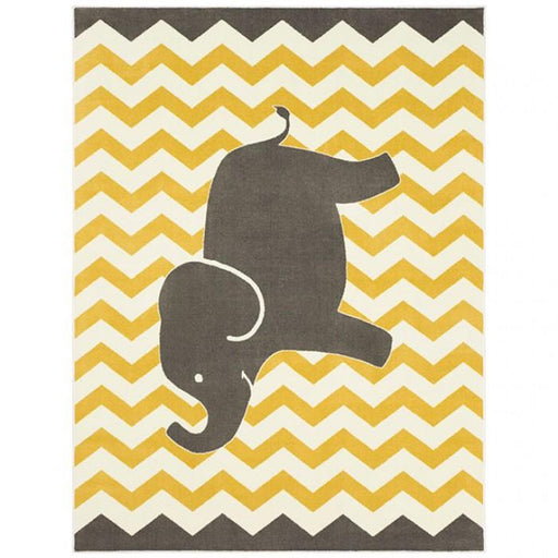 BARON 5' X 8', Area Rug, Elephant, Yellow/Gray - Premium Rug from FOA East - Just $212.55! Shop now at Furniture Wholesale Plus  We are the best furniture store in Nashville, Hendersonville, Goodlettsville, Madison, Antioch, Mount Juliet, Lebanon, Gallatin, Springfield, Murfreesboro, Franklin, Brentwood