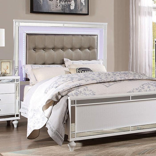 BRACHIUM E.King Bed, White - Premium Bed from FOA East - Just $1010.10! Shop now at Furniture Wholesale Plus  We are the best furniture store in Nashville, Hendersonville, Goodlettsville, Madison, Antioch, Mount Juliet, Lebanon, Gallatin, Springfield, Murfreesboro, Franklin, Brentwood
