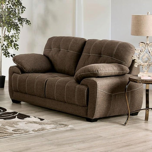 CANBY Loveseat, Brown - Premium Loveseat from FOA East - Just $865.80! Shop now at Furniture Wholesale Plus  We are the best furniture store in Nashville, Hendersonville, Goodlettsville, Madison, Antioch, Mount Juliet, Lebanon, Gallatin, Springfield, Murfreesboro, Franklin, Brentwood