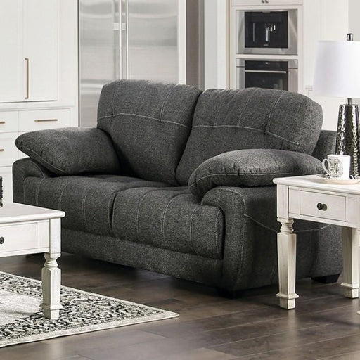 CANBY Loveseat, Dark Gray - Premium Loveseat from FOA East - Just $865.80! Shop now at Furniture Wholesale Plus  We are the best furniture store in Nashville, Hendersonville, Goodlettsville, Madison, Antioch, Mount Juliet, Lebanon, Gallatin, Springfield, Murfreesboro, Franklin, Brentwood