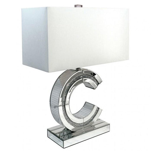 CORA Table Lamp, Silver/White - Premium Lamp from FOA East - Just $185.25! Shop now at Furniture Wholesale Plus  We are the best furniture store in Nashville, Hendersonville, Goodlettsville, Madison, Antioch, Mount Juliet, Lebanon, Gallatin, Springfield, Murfreesboro, Franklin, Brentwood