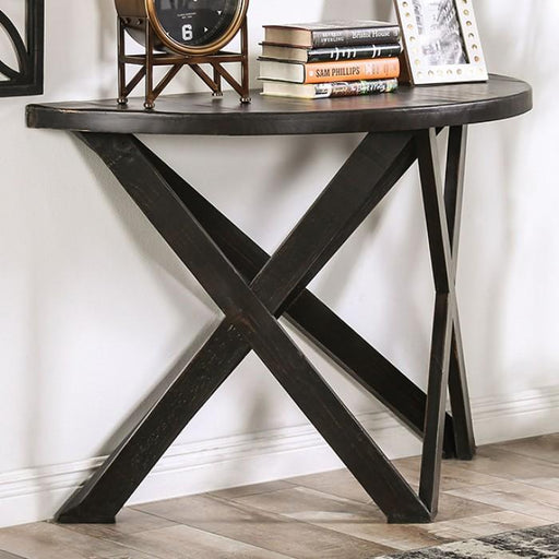 CULVER Sofa Table, Rustic Black - Premium Sofa from FOA East - Just $585! Shop now at Furniture Wholesale Plus  We are the best furniture store in Nashville, Hendersonville, Goodlettsville, Madison, Antioch, Mount Juliet, Lebanon, Gallatin, Springfield, Murfreesboro, Franklin, Brentwood