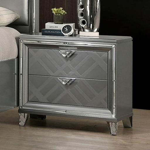EMMELINE Night Stand w/ USB Outlet - Premium Nightstand from FOA East - Just $540.15! Shop now at Furniture Wholesale Plus  We are the best furniture store in Nashville, Hendersonville, Goodlettsville, Madison, Antioch, Mount Juliet, Lebanon, Gallatin, Springfield, Murfreesboro, Franklin, Brentwood