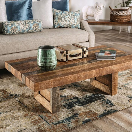 GALANTHUS Coffee Table, Weathered Light Natural Tone - Premium Coffee Table from FOA East - Just $772.20! Shop now at Furniture Wholesale Plus  We are the best furniture store in Nashville, Hendersonville, Goodlettsville, Madison, Antioch, Mount Juliet, Lebanon, Gallatin, Springfield, Murfreesboro, Franklin, Brentwood