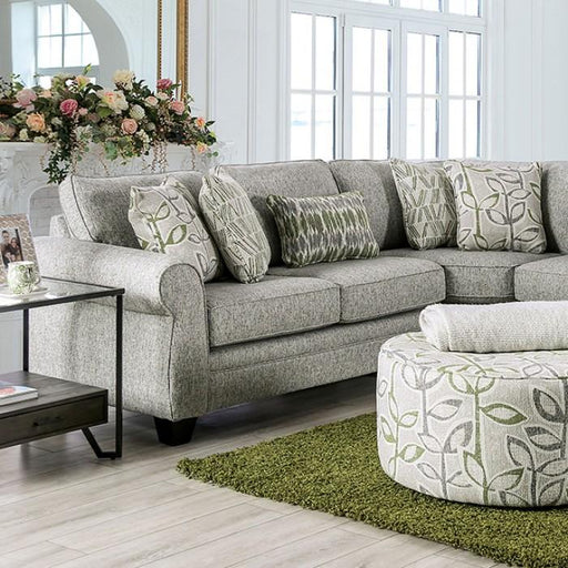GARDNER Sectional, Gray/Green - Premium Sectional from FOA East - Just $3196.05! Shop now at Furniture Wholesale Plus  We are the best furniture store in Nashville, Hendersonville, Goodlettsville, Madison, Antioch, Mount Juliet, Lebanon, Gallatin, Springfield, Murfreesboro, Franklin, Brentwood