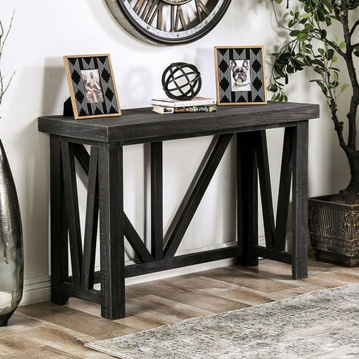HALTON HILLS Sofa Table, Charcoal - Premium Sofa from FOA East - Just $540.15! Shop now at Furniture Wholesale Plus  We are the best furniture store in Nashville, Hendersonville, Goodlettsville, Madison, Antioch, Mount Juliet, Lebanon, Gallatin, Springfield, Murfreesboro, Franklin, Brentwood