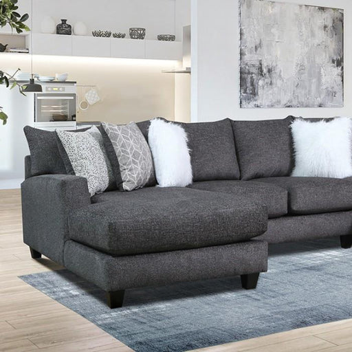 KENNINGTON Sectional, Charcoal - Premium Sectional from FOA East - Just $2942.55! Shop now at Furniture Wholesale Plus  We are the best furniture store in Nashville, Hendersonville, Goodlettsville, Madison, Antioch, Mount Juliet, Lebanon, Gallatin, Springfield, Murfreesboro, Franklin, Brentwood