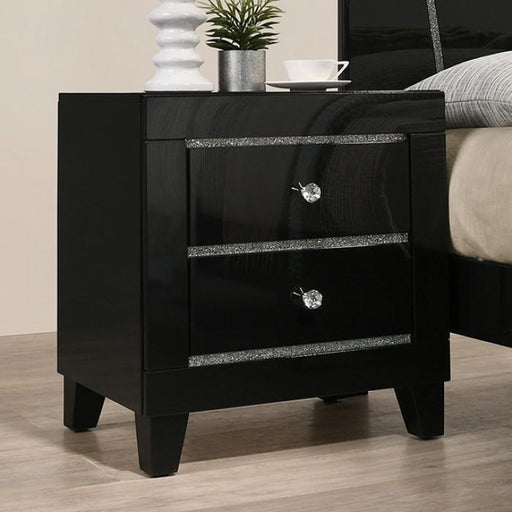 MAGDEBURG Night Stand, Black - Premium Nightstand from FOA East - Just $208.65! Shop now at Furniture Wholesale Plus  We are the best furniture store in Nashville, Hendersonville, Goodlettsville, Madison, Antioch, Mount Juliet, Lebanon, Gallatin, Springfield, Murfreesboro, Franklin, Brentwood
