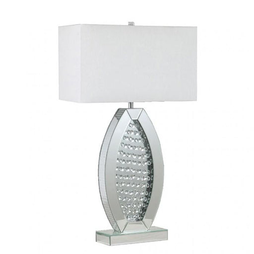 MYDA Table Lamp, Silver/White - Premium Lamp from FOA East - Just $208.65! Shop now at Furniture Wholesale Plus  We are the best furniture store in Nashville, Hendersonville, Goodlettsville, Madison, Antioch, Mount Juliet, Lebanon, Gallatin, Springfield, Murfreesboro, Franklin, Brentwood