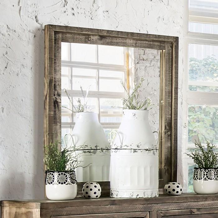 OAKRIDGE Mirror, Ash Brown - Premium Mirror from FOA East - Just $354.90! Shop now at Furniture Wholesale Plus  We are the best furniture store in Nashville, Hendersonville, Goodlettsville, Madison, Antioch, Mount Juliet, Lebanon, Gallatin, Springfield, Murfreesboro, Franklin, Brentwood