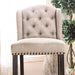 SANIA II Antique Black, Ivory Bar Ht. Wingback Chair (2/CTN) - Premium Dining Chair from FOA East - Just $559.65! Shop now at Furniture Wholesale Plus  We are the best furniture store in Nashville, Hendersonville, Goodlettsville, Madison, Antioch, Mount Juliet, Lebanon, Gallatin, Springfield, Murfreesboro, Franklin, Brentwood