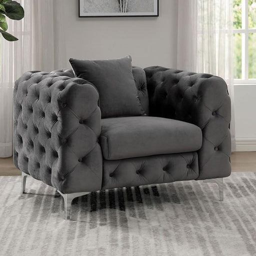 SAPPHIRA Chair, Dark Gray - Premium Chair from FOA East - Just $466.05! Shop now at Furniture Wholesale Plus  We are the best furniture store in Nashville, Hendersonville, Goodlettsville, Madison, Antioch, Mount Juliet, Lebanon, Gallatin, Springfield, Murfreesboro, Franklin, Brentwood