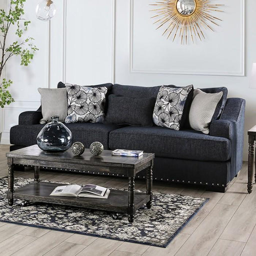 SONORA Sofa, Dark Navy - Premium Sofa from FOA East - Just $1454.70! Shop now at Furniture Wholesale Plus  We are the best furniture store in Nashville, Hendersonville, Goodlettsville, Madison, Antioch, Mount Juliet, Lebanon, Gallatin, Springfield, Murfreesboro, Franklin, Brentwood