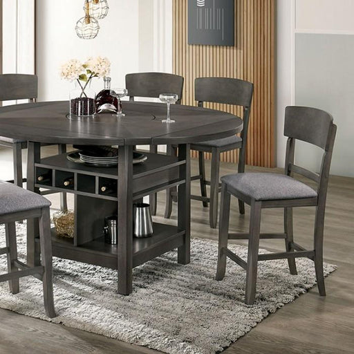 STACIE Counter Ht. Round Dining Table - Premium Counter Height Table from FOA East - Just $744.90! Shop now at Furniture Wholesale Plus  We are the best furniture store in Nashville, Hendersonville, Goodlettsville, Madison, Antioch, Mount Juliet, Lebanon, Gallatin, Springfield, Murfreesboro, Franklin, Brentwood