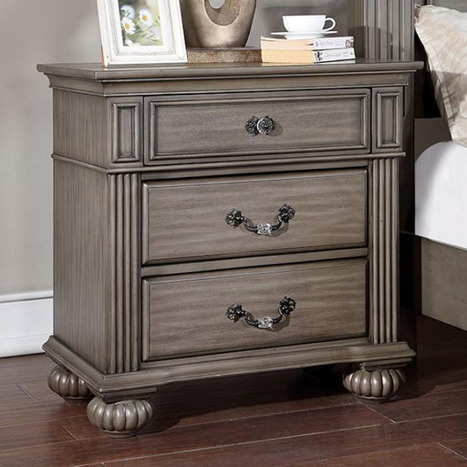 SYRACUSE Night Stand, Gray - Premium Nightstand from FOA East - Just $351! Shop now at Furniture Wholesale Plus  We are the best furniture store in Nashville, Hendersonville, Goodlettsville, Madison, Antioch, Mount Juliet, Lebanon, Gallatin, Springfield, Murfreesboro, Franklin, Brentwood