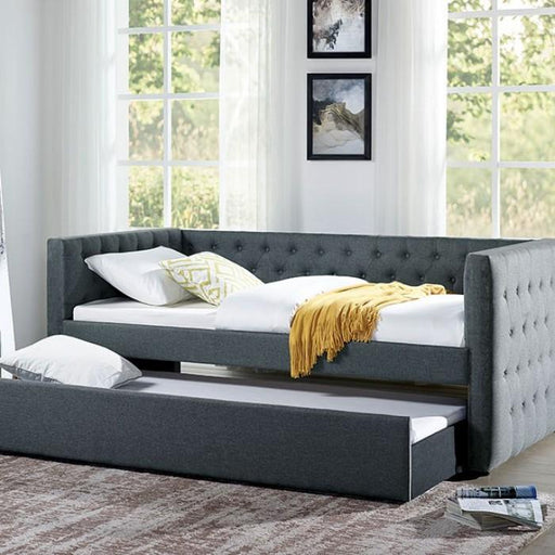 TRICIA Twin Daybed w/ Trundle - Premium Daybed from FOA East - Just $559.65! Shop now at Furniture Wholesale Plus  We are the best furniture store in Nashville, Hendersonville, Goodlettsville, Madison, Antioch, Mount Juliet, Lebanon, Gallatin, Springfield, Murfreesboro, Franklin, Brentwood