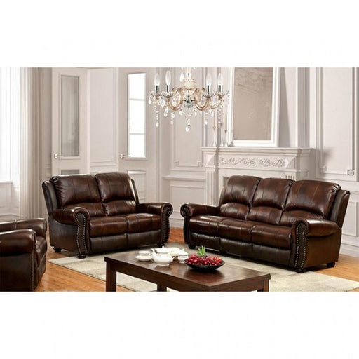 TURTON Brown Sofa + Love Seat - Premium Living Room Set from FOA East - Just $3053.70! Shop now at Furniture Wholesale Plus  We are the best furniture store in Nashville, Hendersonville, Goodlettsville, Madison, Antioch, Mount Juliet, Lebanon, Gallatin, Springfield, Murfreesboro, Franklin, Brentwood
