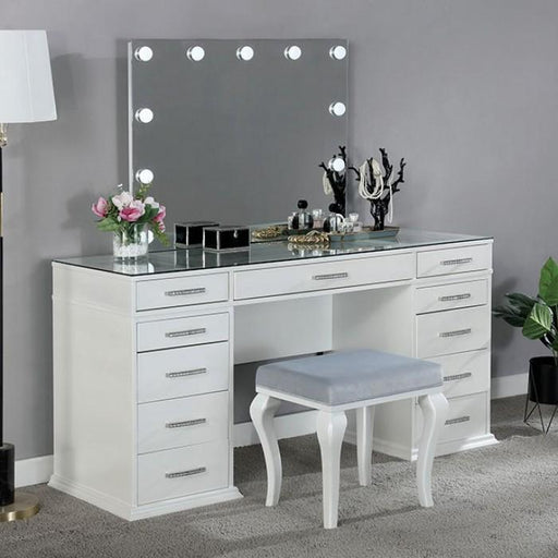 VALENTINA Vanity Set, White - Premium Vanity Set from FOA East - Just $1265.55! Shop now at Furniture Wholesale Plus  We are the best furniture store in Nashville, Hendersonville, Goodlettsville, Madison, Antioch, Mount Juliet, Lebanon, Gallatin, Springfield, Murfreesboro, Franklin, Brentwood